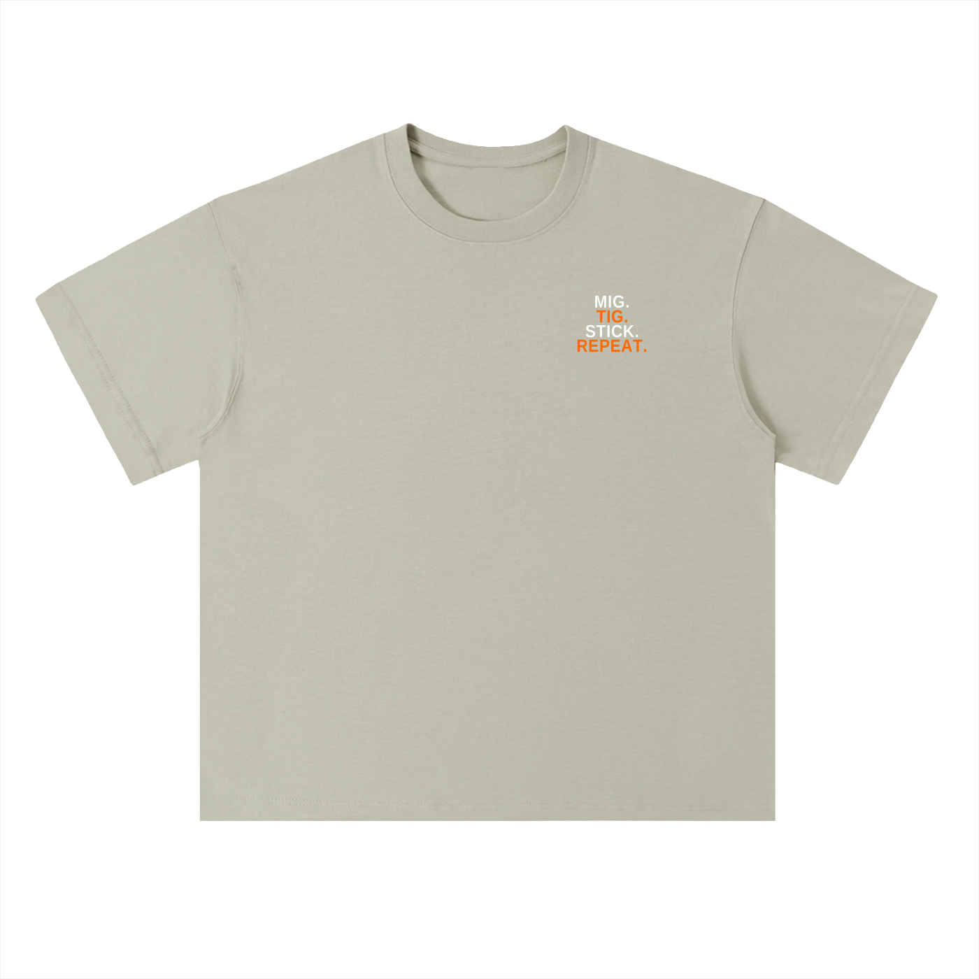 MIG STICK REPEAT Heavyweight Drop Shoulder Cotton T-Shirt