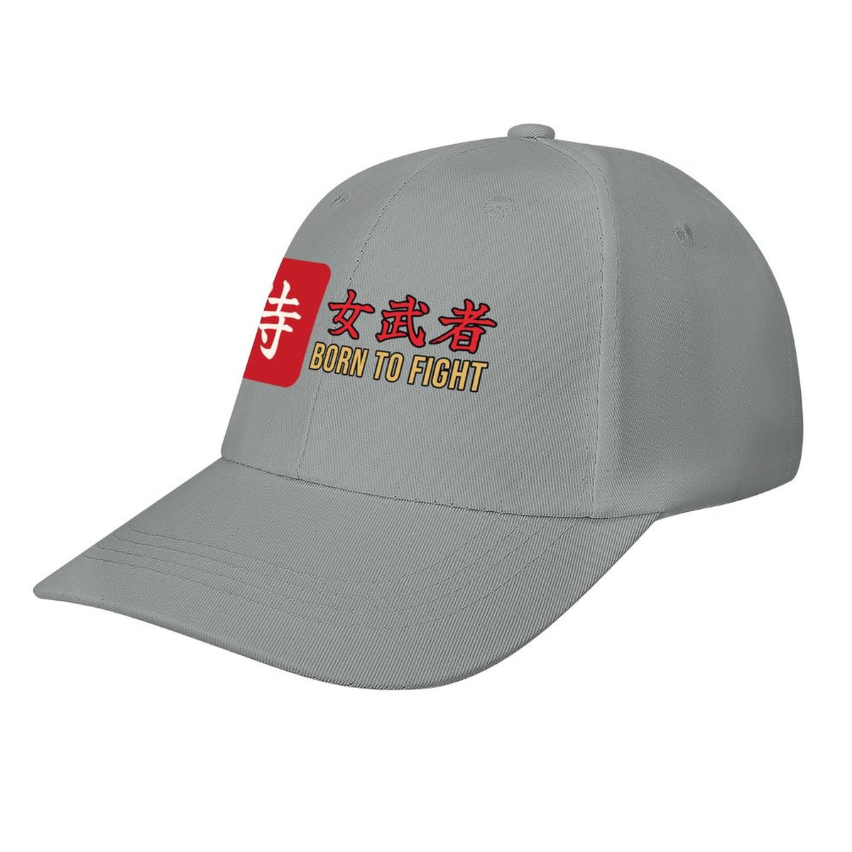 Born to Fight Samurai Cap | Onna-Musha Kanji Baseball Hat, Japanese Female Warrior Streetwear Dad Hat