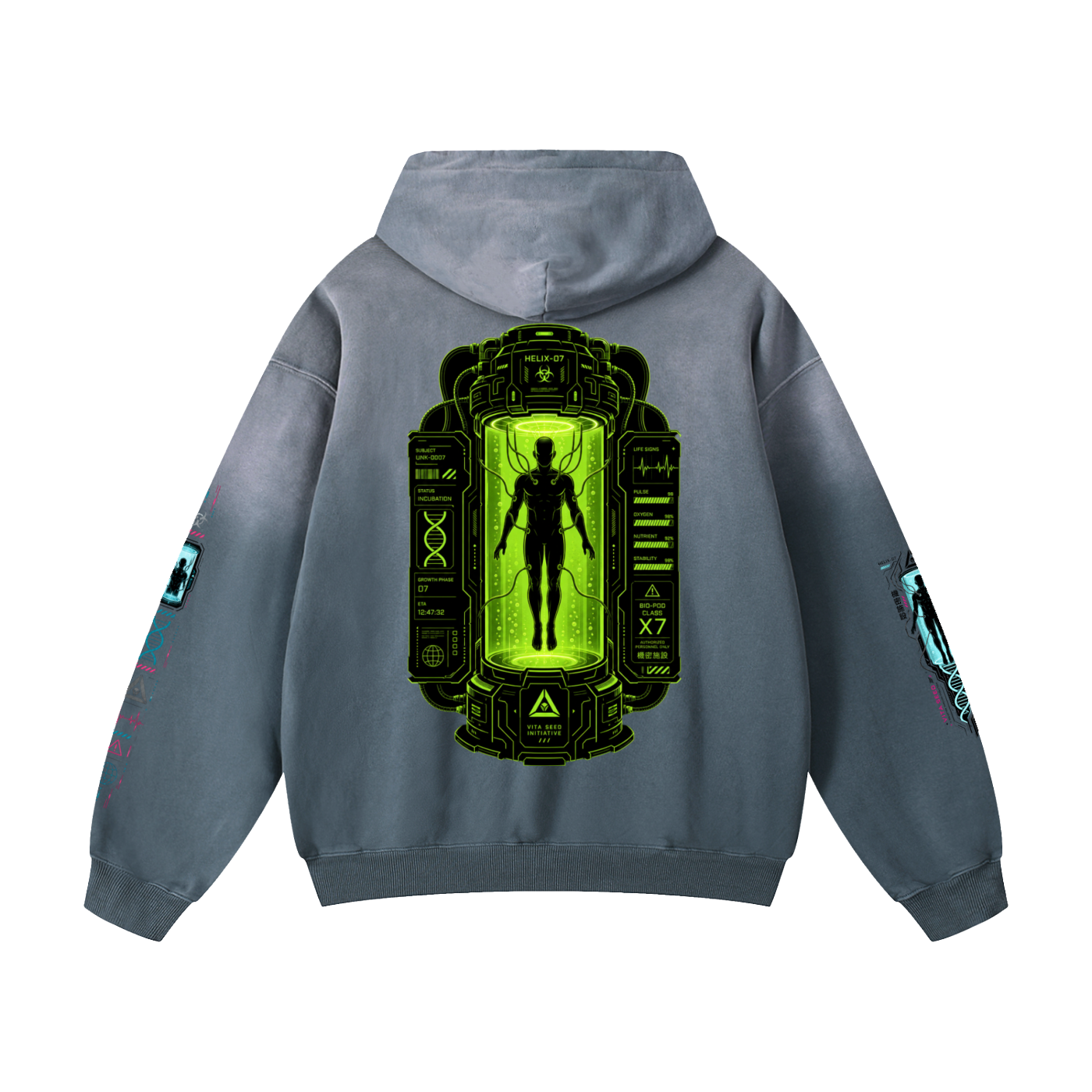 HUMAN FARM Heavyweight Sunfade Oversized Hoodie