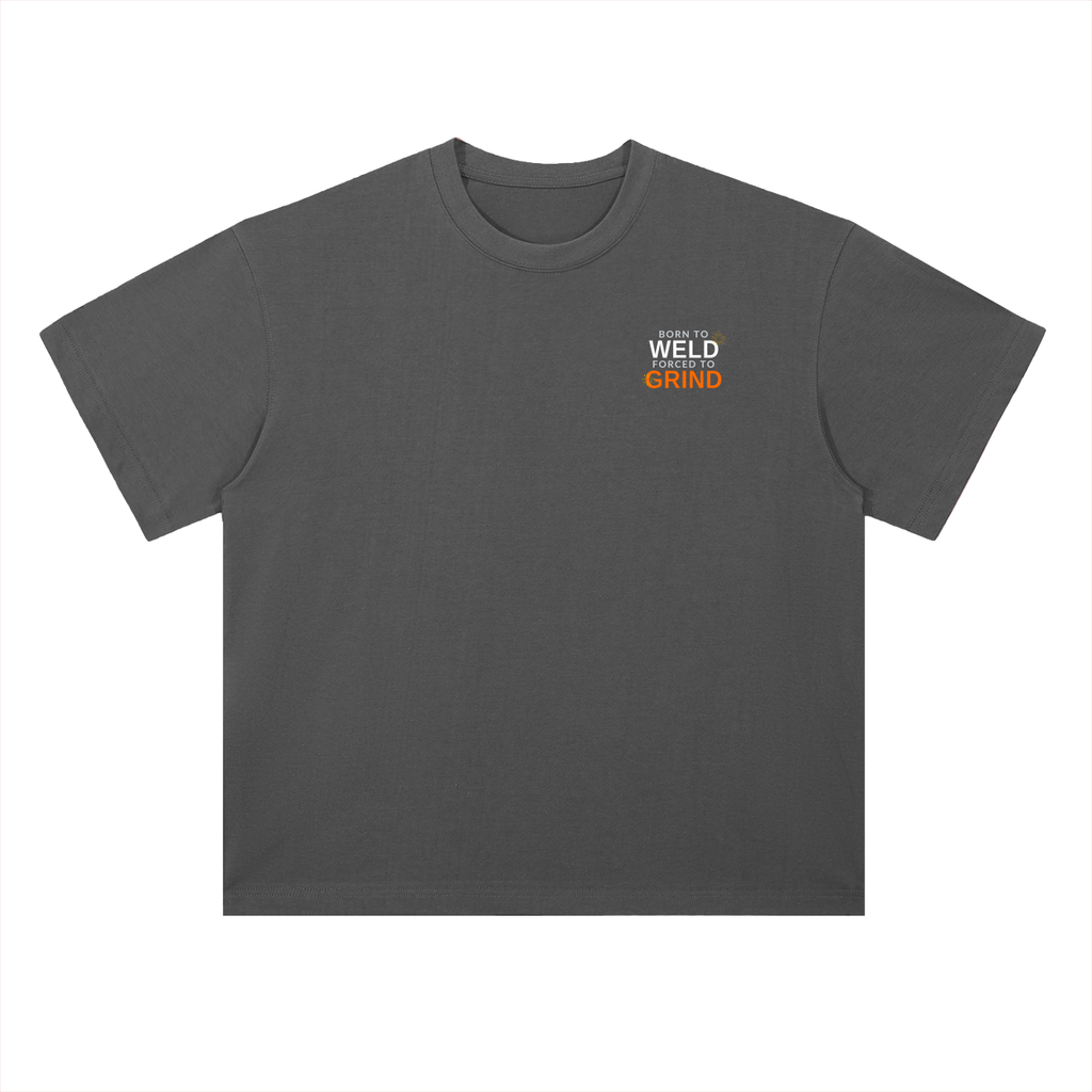 Born To Weld Heavyweight Drop Shoulder Cotton T-Shirt