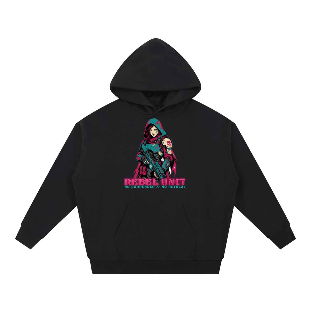 Rebel Unit Hoodie | Anime Rebel Soldier Sci-Fi Graphic Hoodie