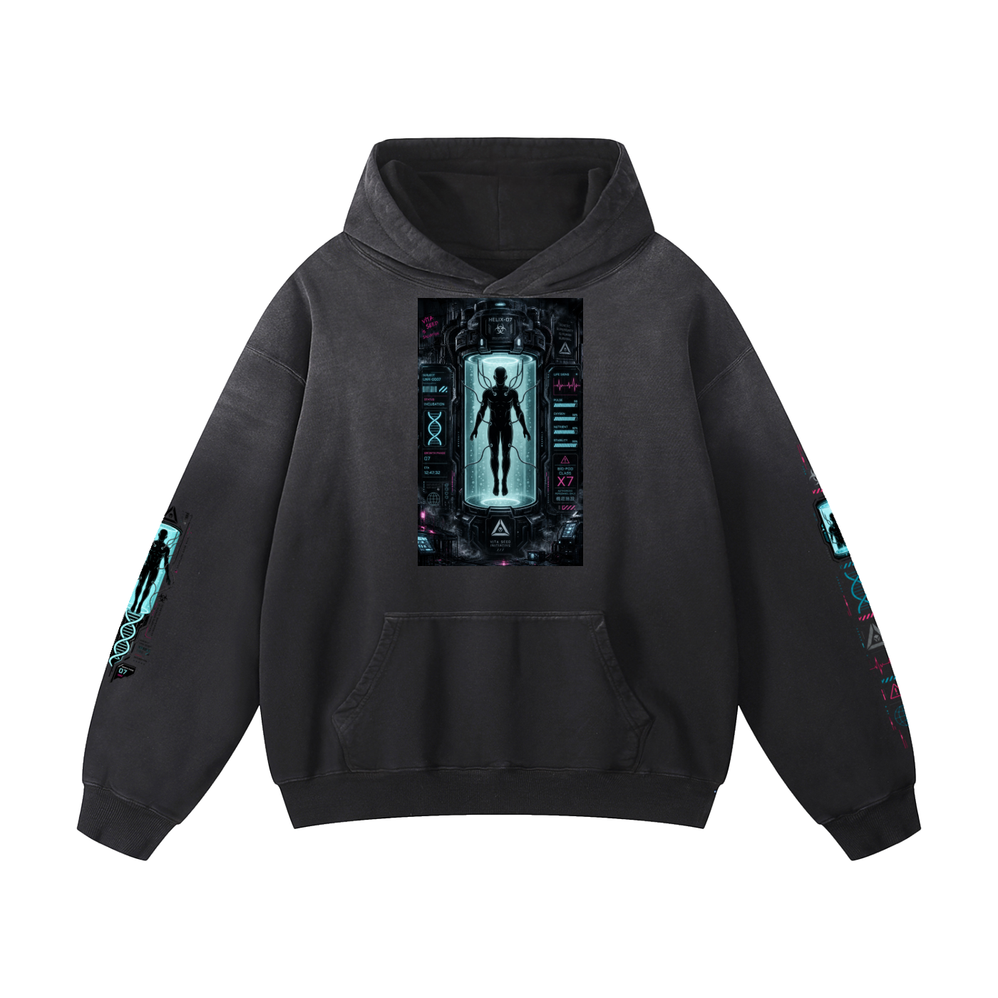 HUMAN FARM Heavyweight Sunfade Oversized Hoodie