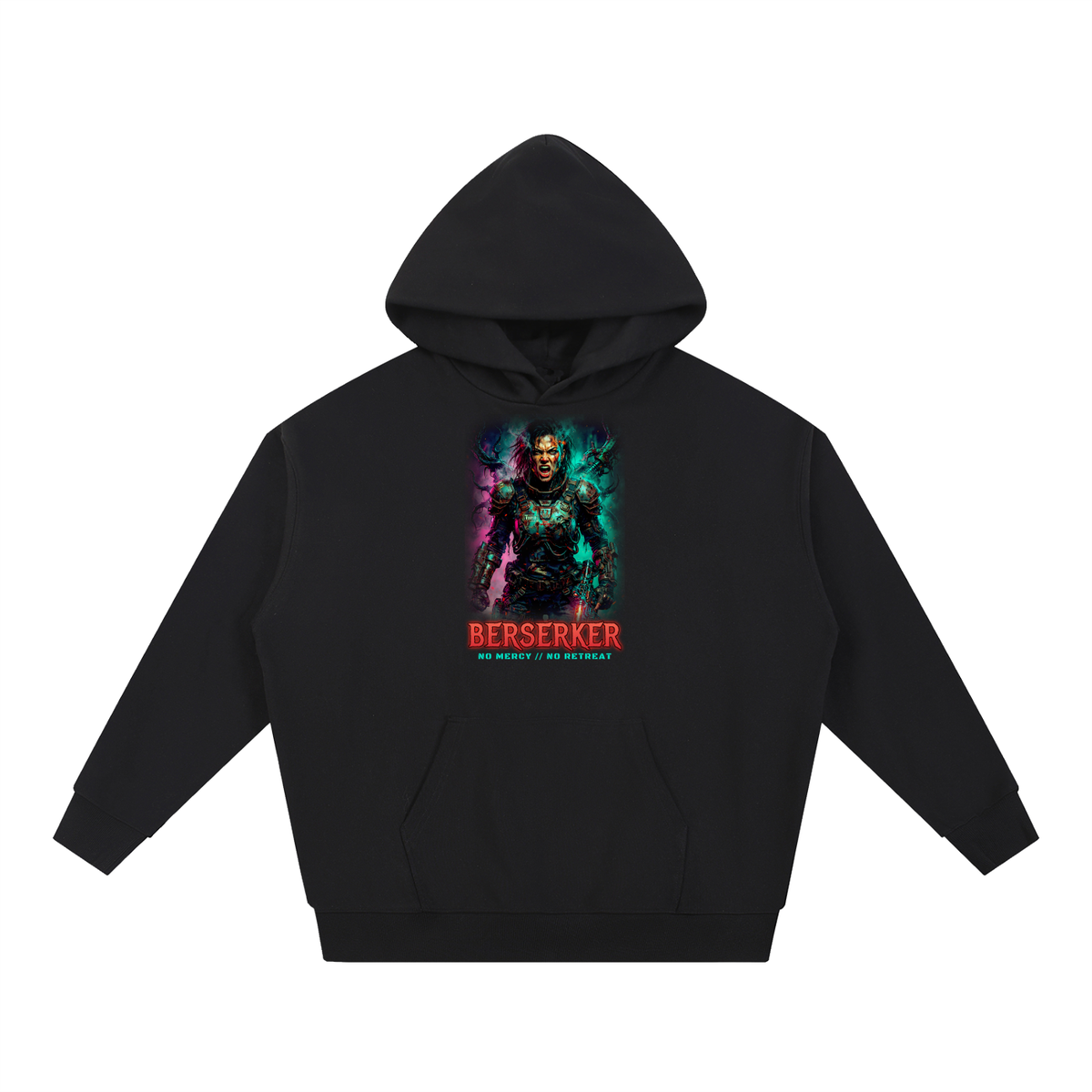 Berserker Hoodie | Cyber Berserker Sci-Fi Graphic Hoodie