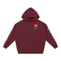 Dragon Rider Hoodie | Female Samurai Japanese Dragon Graphic Hoodie, Back & Sleeve Print
