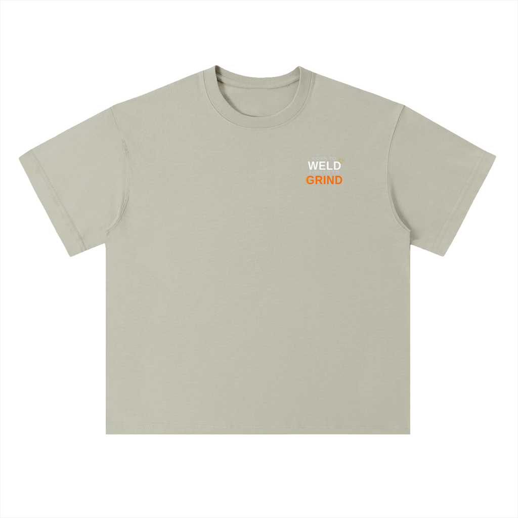 Born To Weld Heavyweight Drop Shoulder Cotton T-Shirt