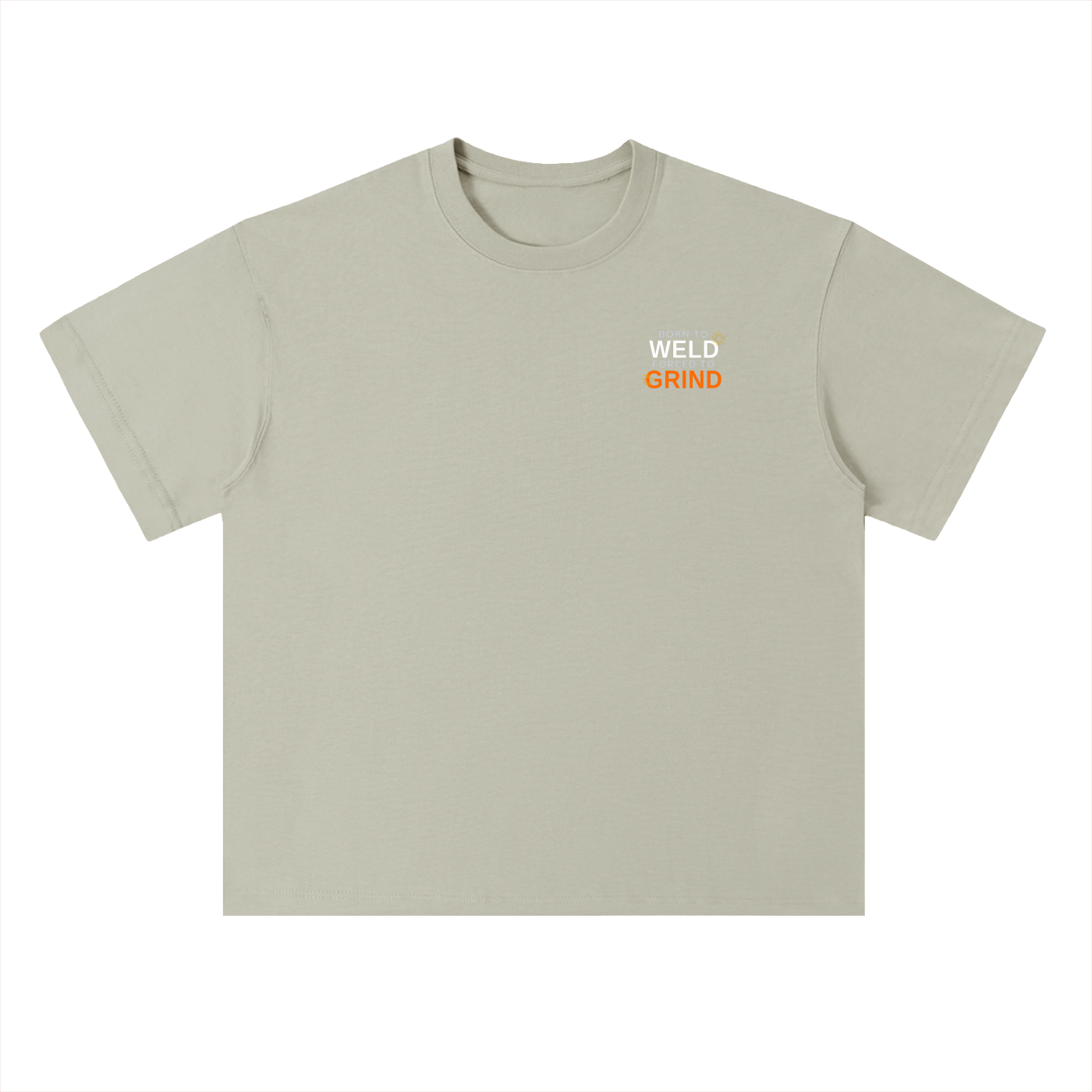 Born To Weld Heavyweight Drop Shoulder Cotton T-Shirt