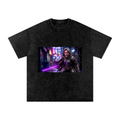 Snow Washed Oversized Cotton T-Shirt