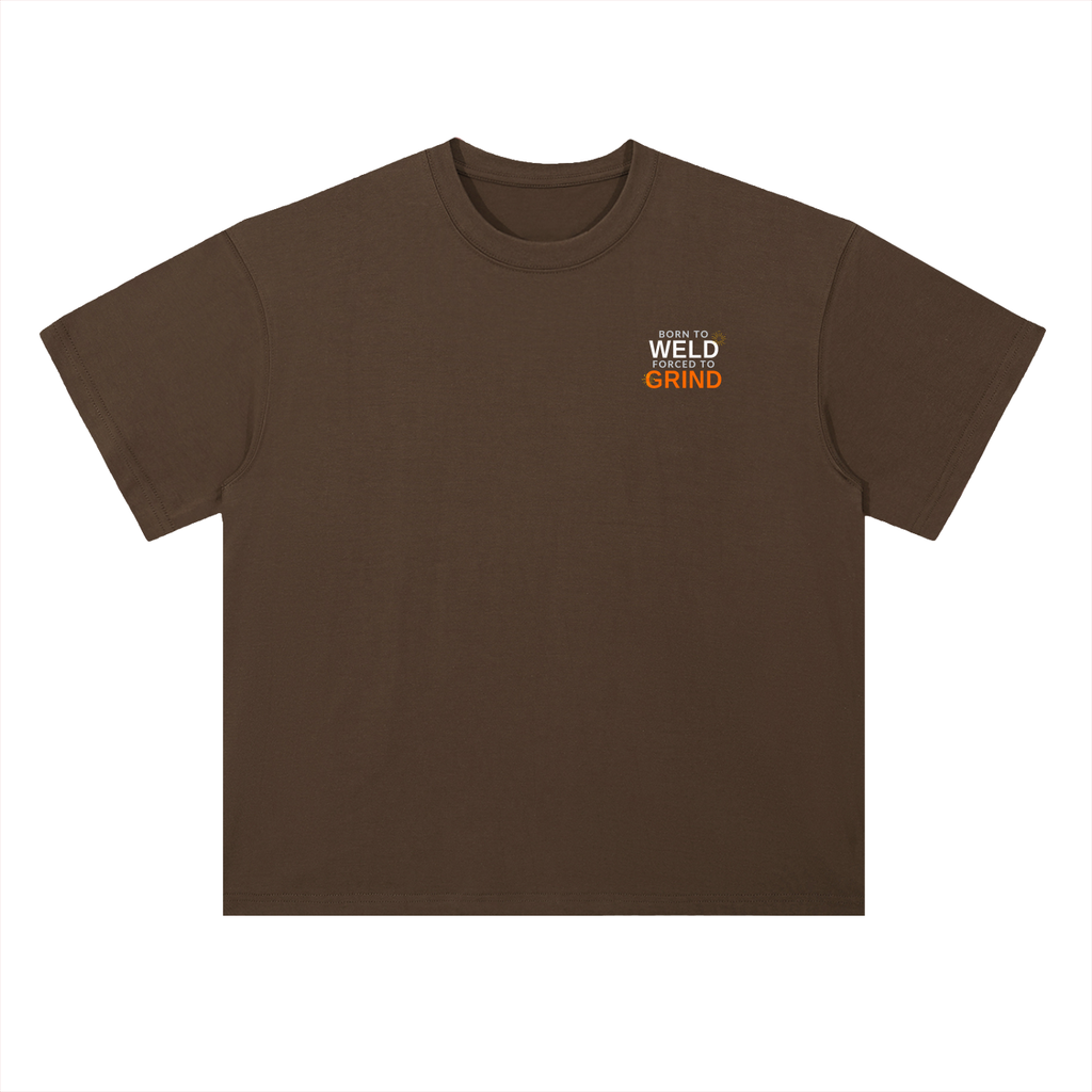 Born To Weld Heavyweight Drop Shoulder Cotton T-Shirt