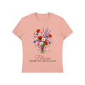 Bloom Where You Are Planted Shirt | Wildflower Bouquet Watercolor Graphic Tee for Women