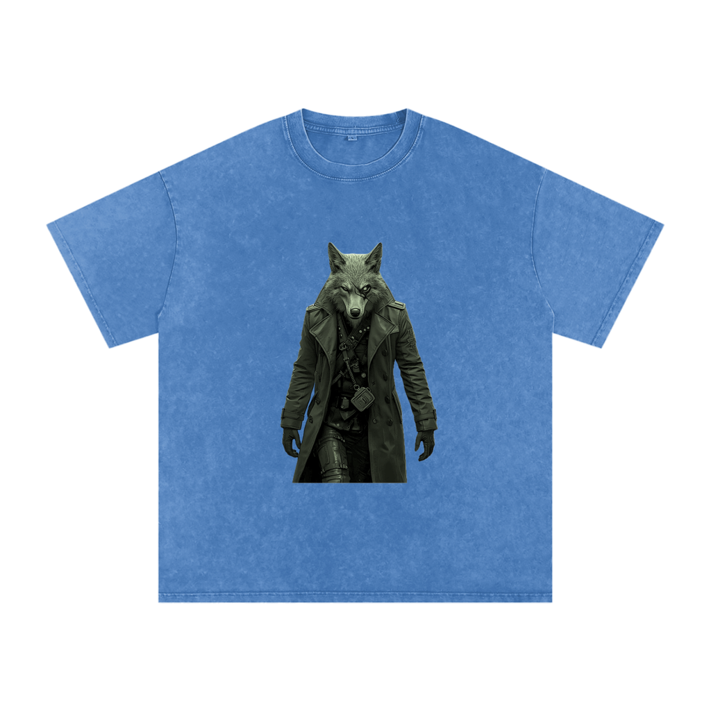 Snow Washed Oversized Cotton T-Shirt