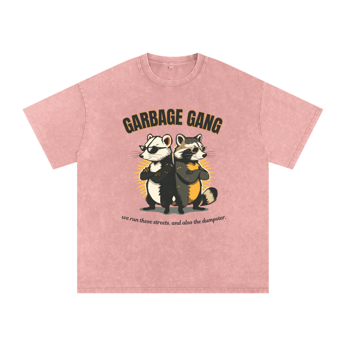 Garbage Gang | Raccoon Oversized Washed T-Shirt