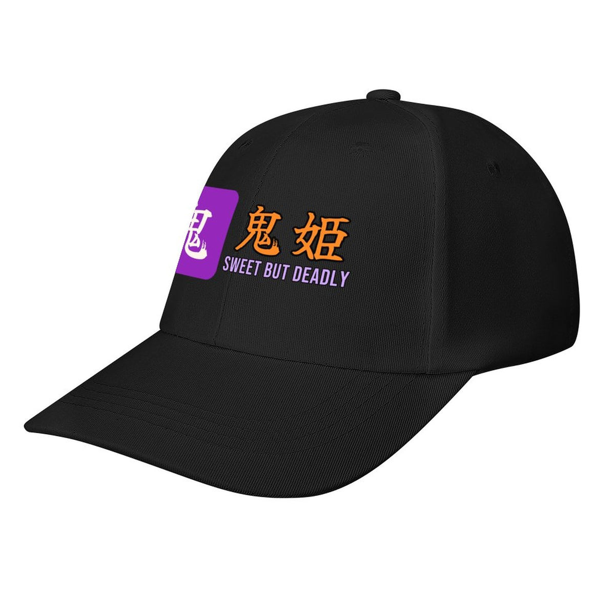 Sweet But Deadly Samurai Cap | Oni-Hime Demon Princess Kanji Baseball Hat, Japanese Streetwear Dad Hat