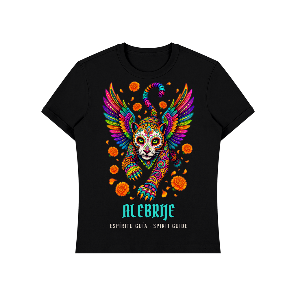 Alebrije T-Shirt | Winged Jaguar Spirit Guide Día de los Muertos Graphic Tee