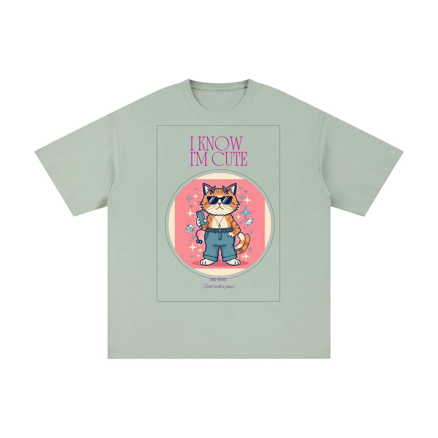 I Know I'm Cute | Funny Cat T-Shirt