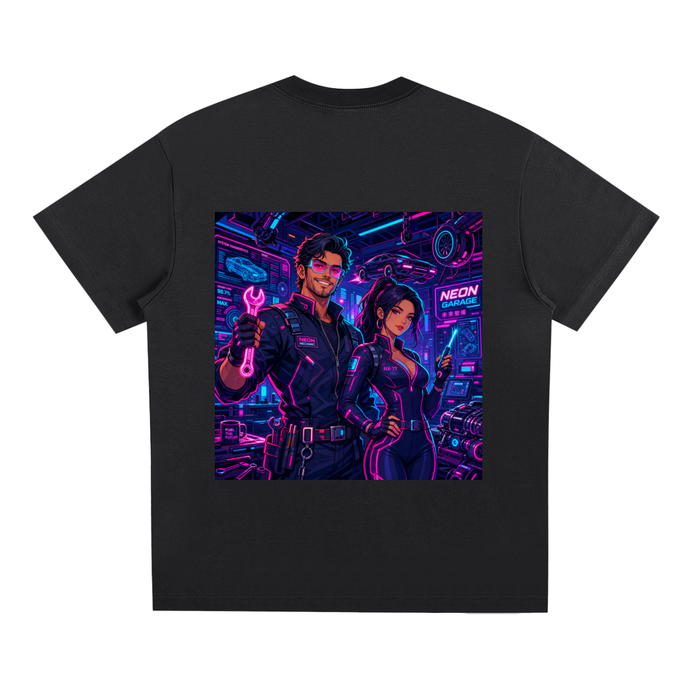 FUTURE MECHANIC | Sci-Fi Quick-Dry Cooling Tee