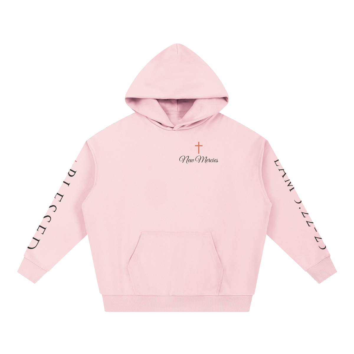 His Mercies Are New Every Morning Hoodie | Floral Bible Verse Sweatshirt, Lamentations 3:23 Christian Gift for Her