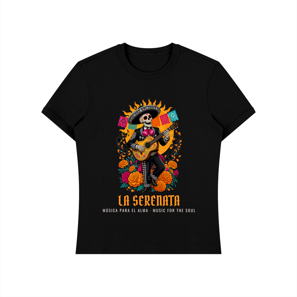 La Serenata T-Shirt | Skeleton Mariachi Día de los Muertos Graphic Tee