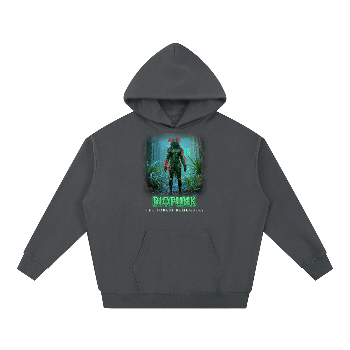 Biopunk Druid Hoodie | Forest Druid Sci-Fi Graphic Hoodie