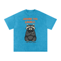 Judging You Loudly | Grumpy Raccoon Humor Oversized T-Shirt