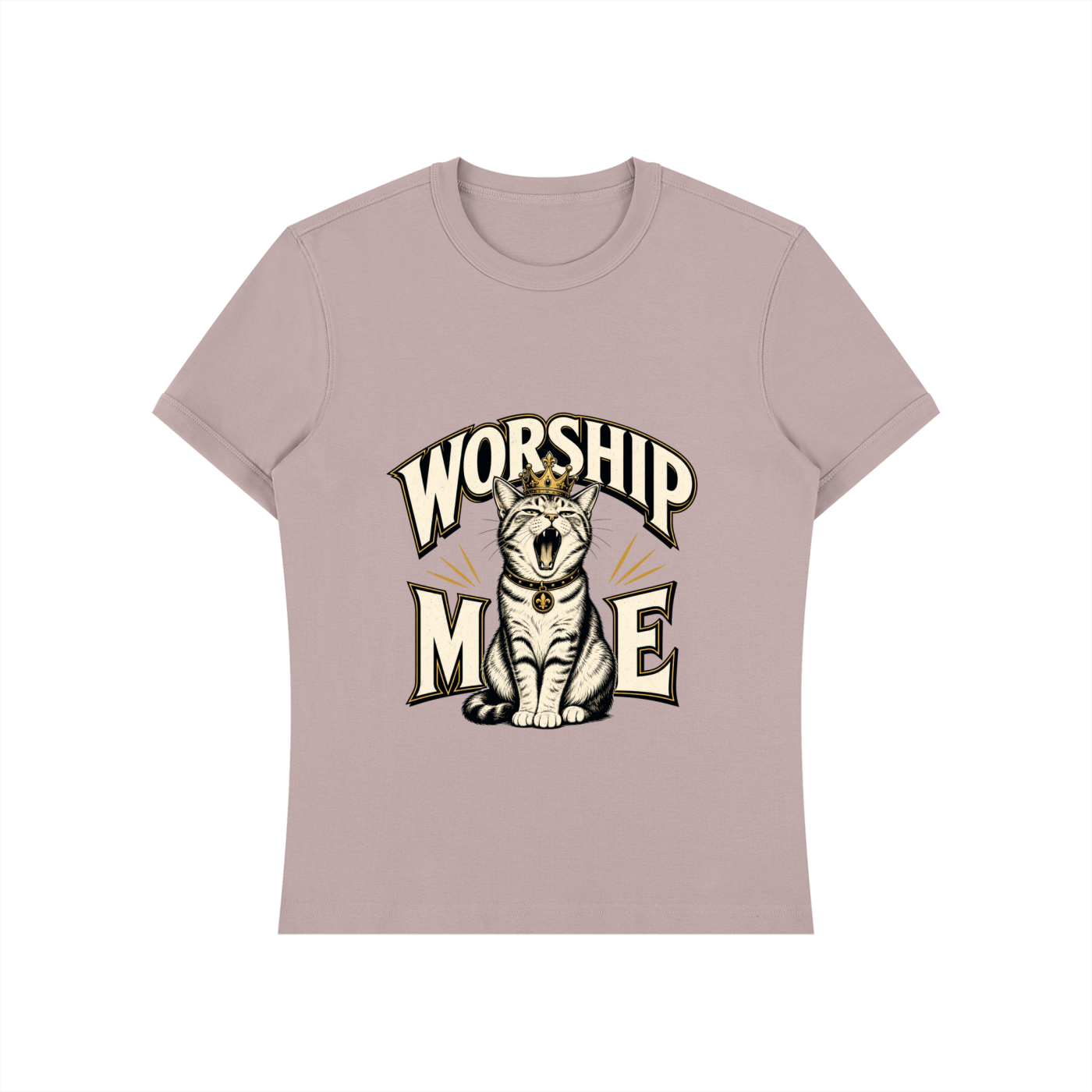 worship me cat Unisex Heavyweight Slim Fit T-Shirt