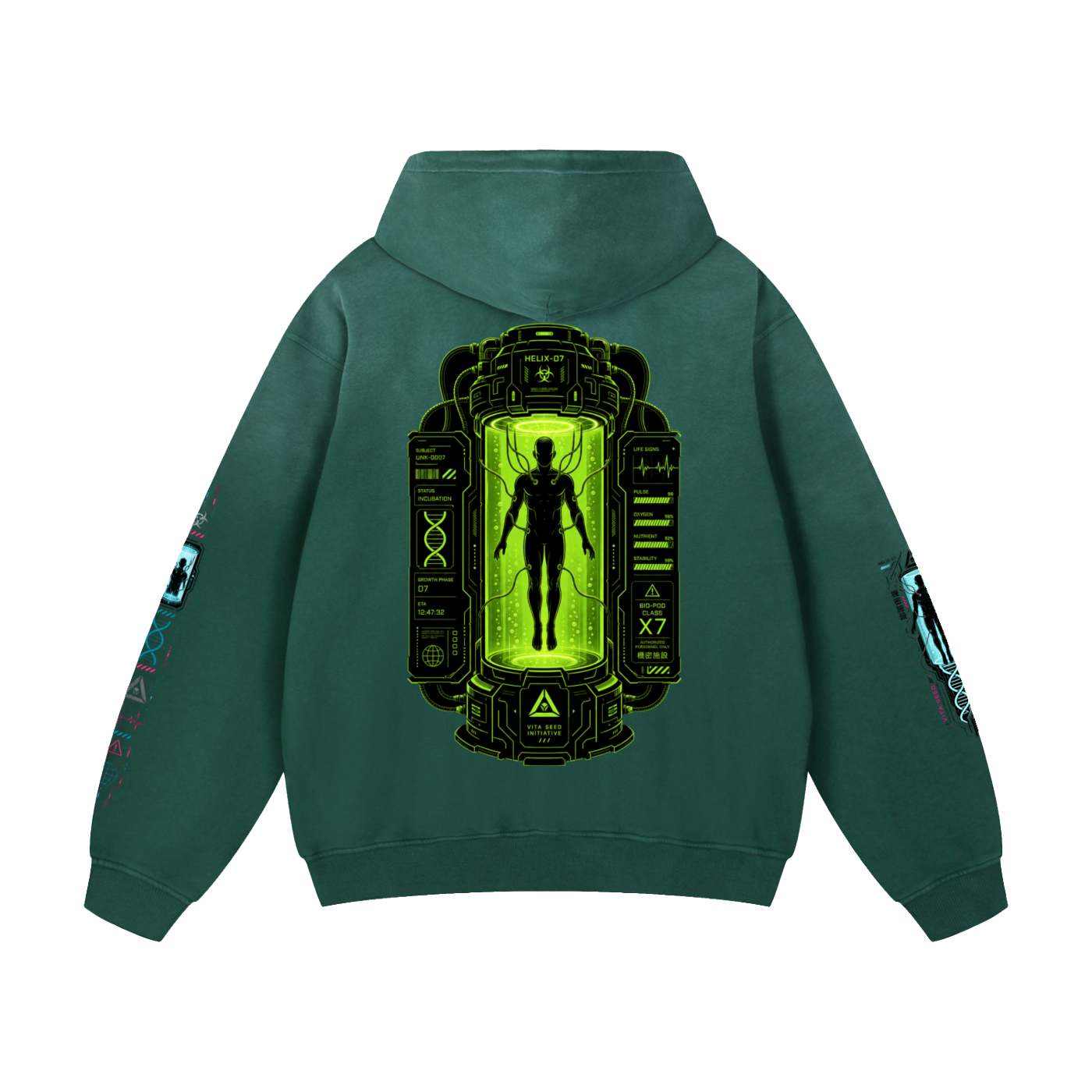 HUMAN FARM Heavyweight Sunfade Oversized Hoodie