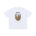 Hang On | Cute Sloth Oversized T-Shirt