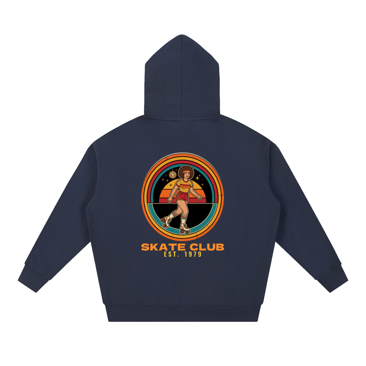 Skate Club Est 1979 Hoodie, Vintage Roller Rink Sweatshirt, Retro 70s Roller Skating Gift