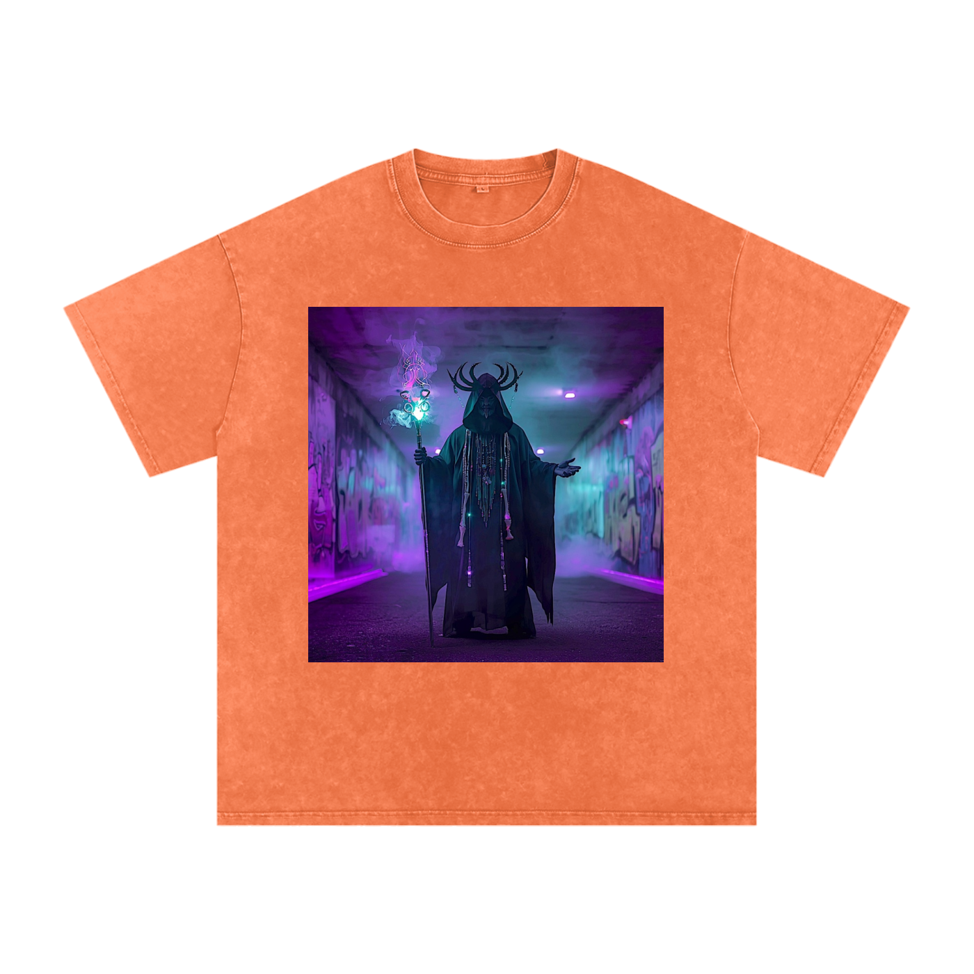 +Snow Washed Oversized Cotton T-Shirt