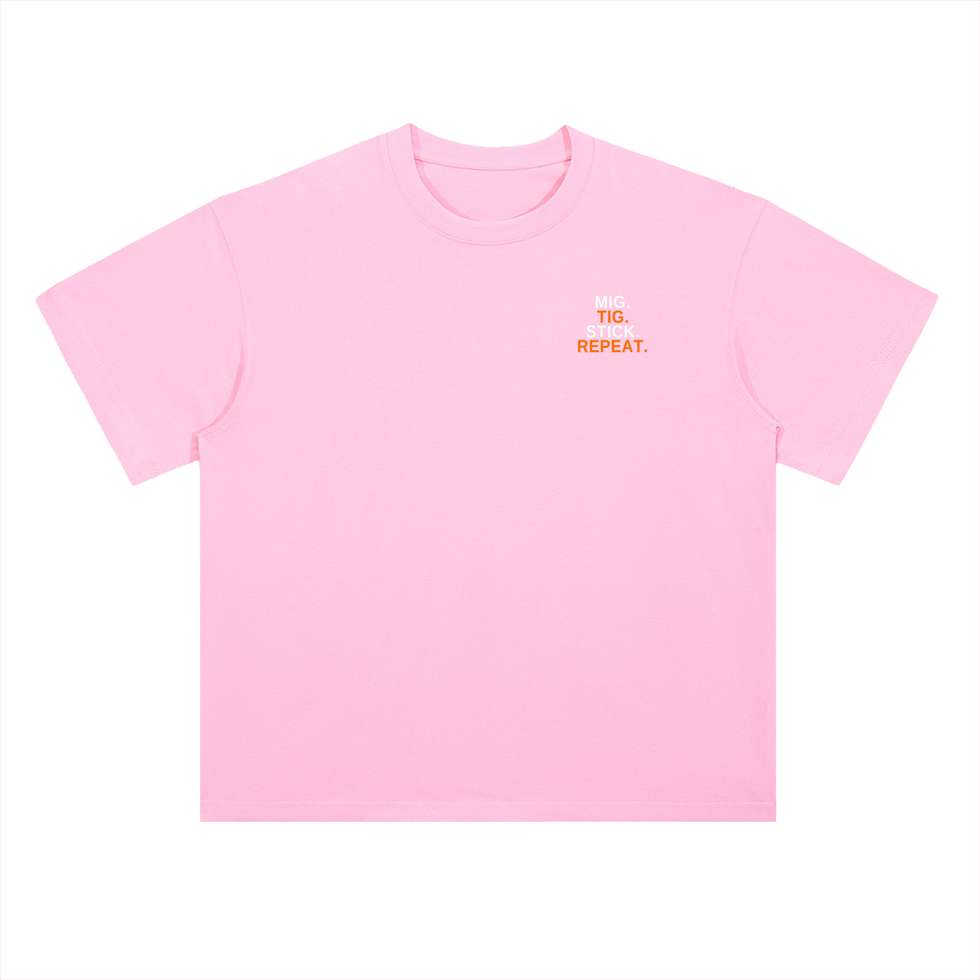MIG STICK REPEAT Heavyweight Drop Shoulder Cotton T-Shirt