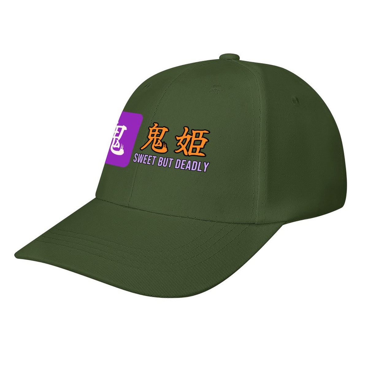 Sweet But Deadly Samurai Cap | Oni-Hime Demon Princess Kanji Baseball Hat, Japanese Streetwear Dad Hat