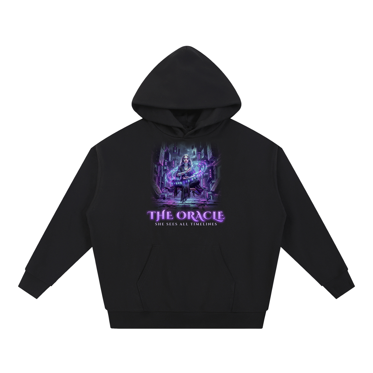 The Oracle Hoodie | Mystic Oracle Sci-Fi Graphic Hoodie
