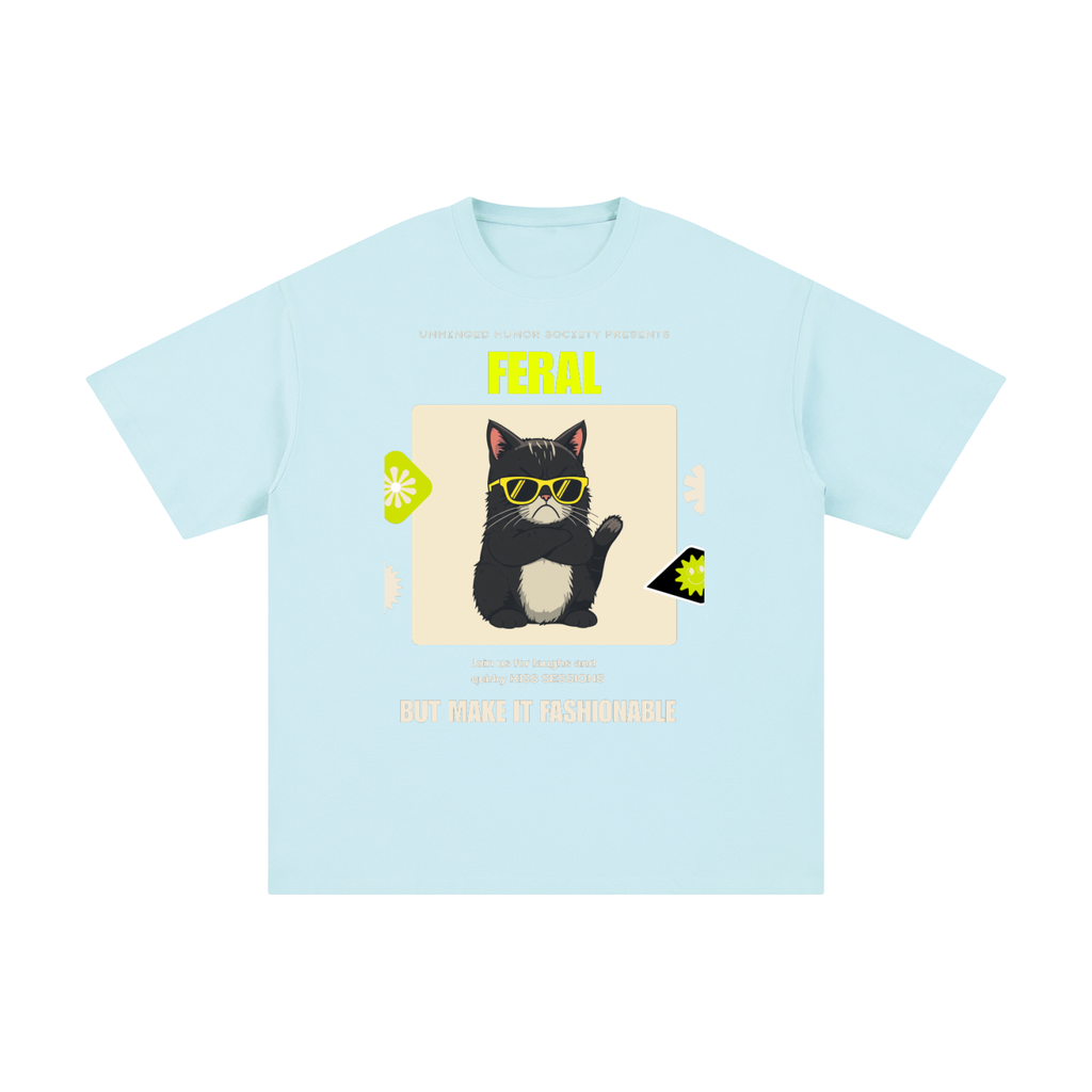 Feral Unhinged Humor Society | Funny Cat T-Shirt