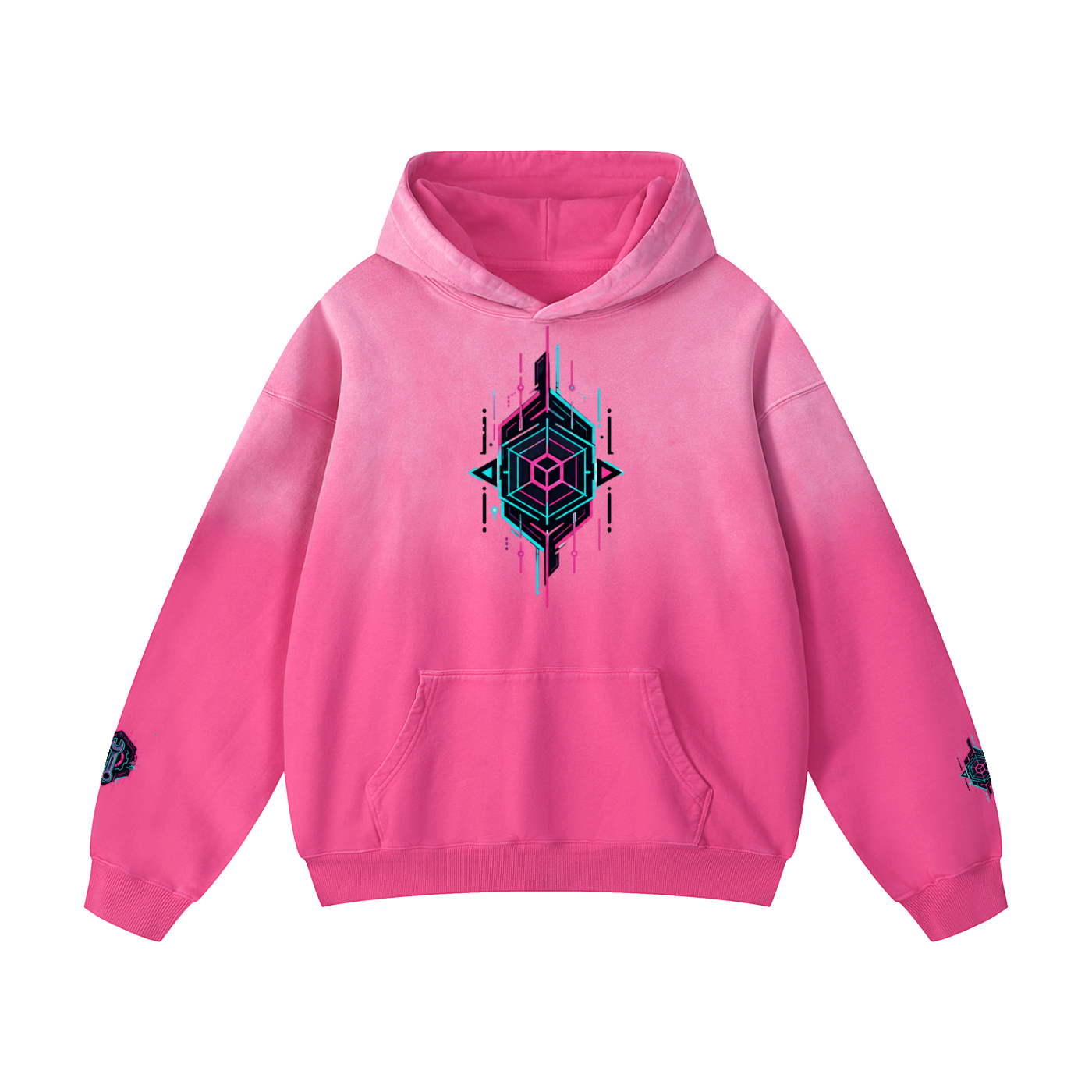 NEON MECHANIC Heavyweight Sunfade Oversized Hoodie