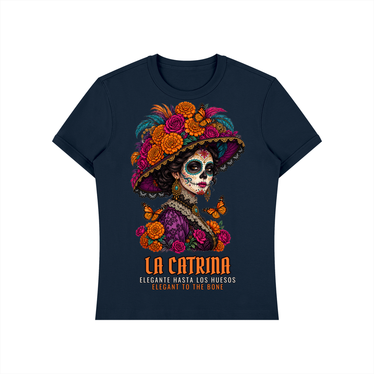 La Catrina T-Shirt | Sugar Skull Catrina Día de los Muertos Graphic Tee