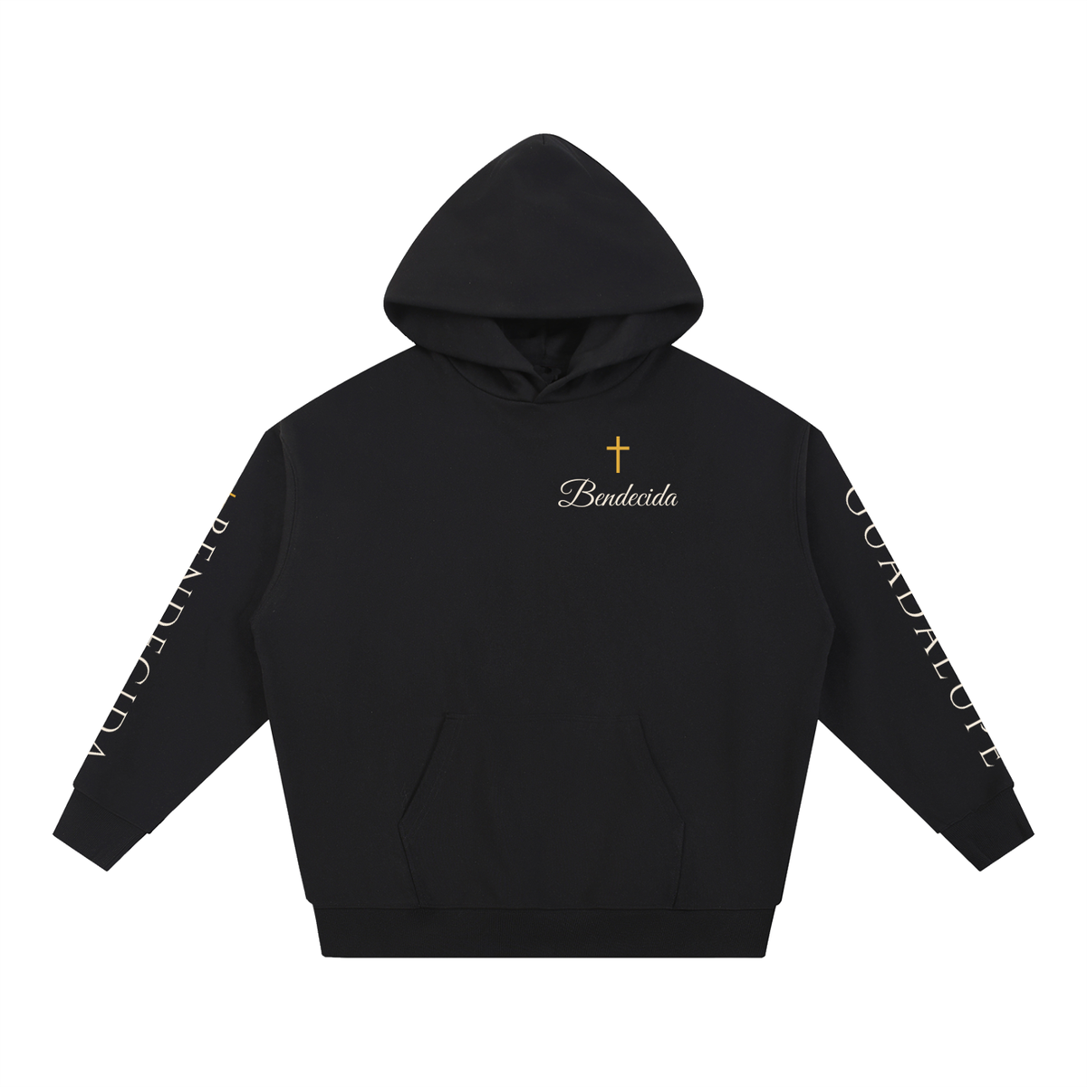 Bendecida Virgen de Guadalupe Hoodie | Our Lady of Guadalupe Roses Sweatshirt, Catholic Mexican Faith Gift