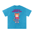 Mentally Checked Out | Funny Cat Oversized T-Shirt