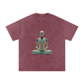 Snow Washed Oversized Cotton T-Shirt