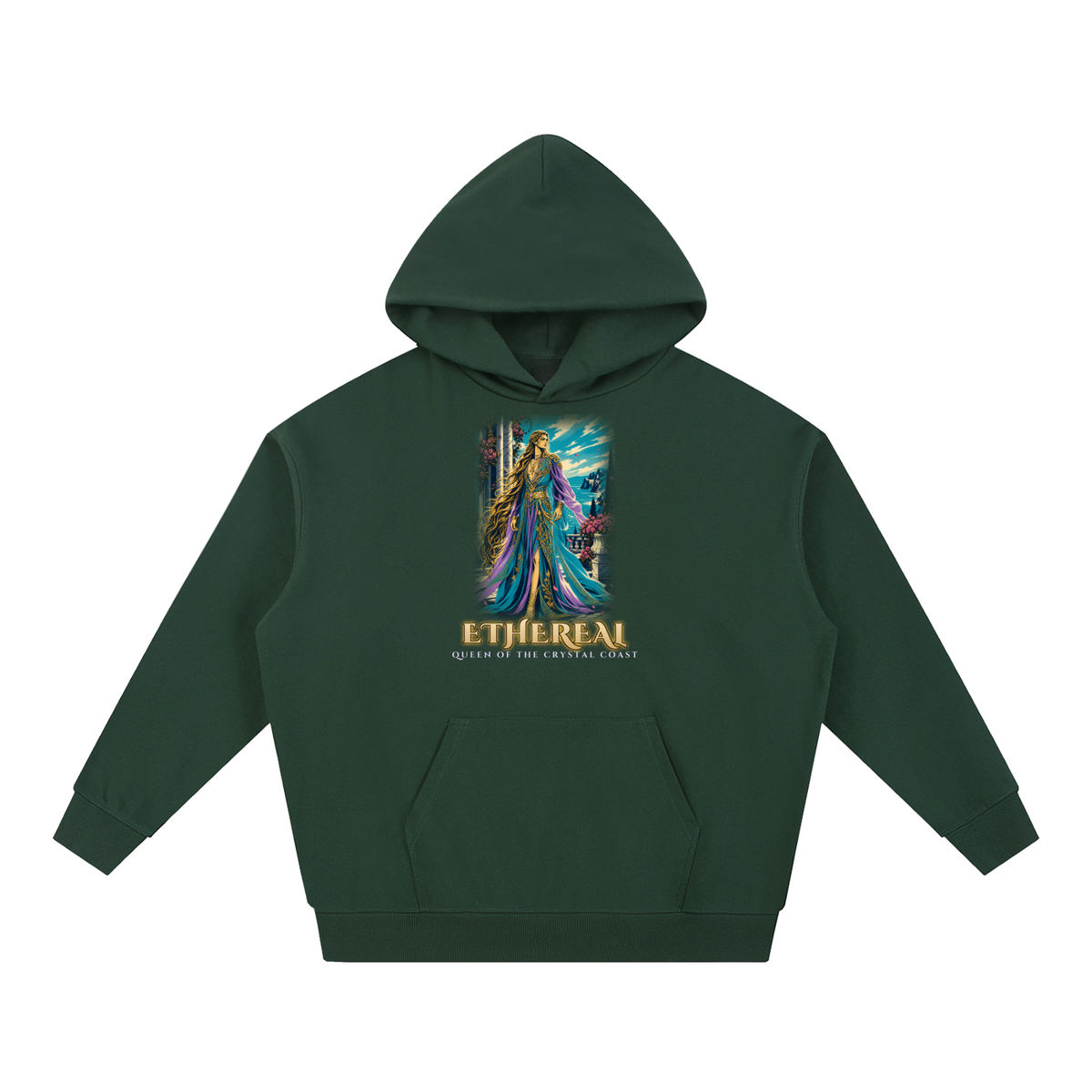 Ethereal Queen Hoodie | Fantasy Queen Graphic Hoodie
