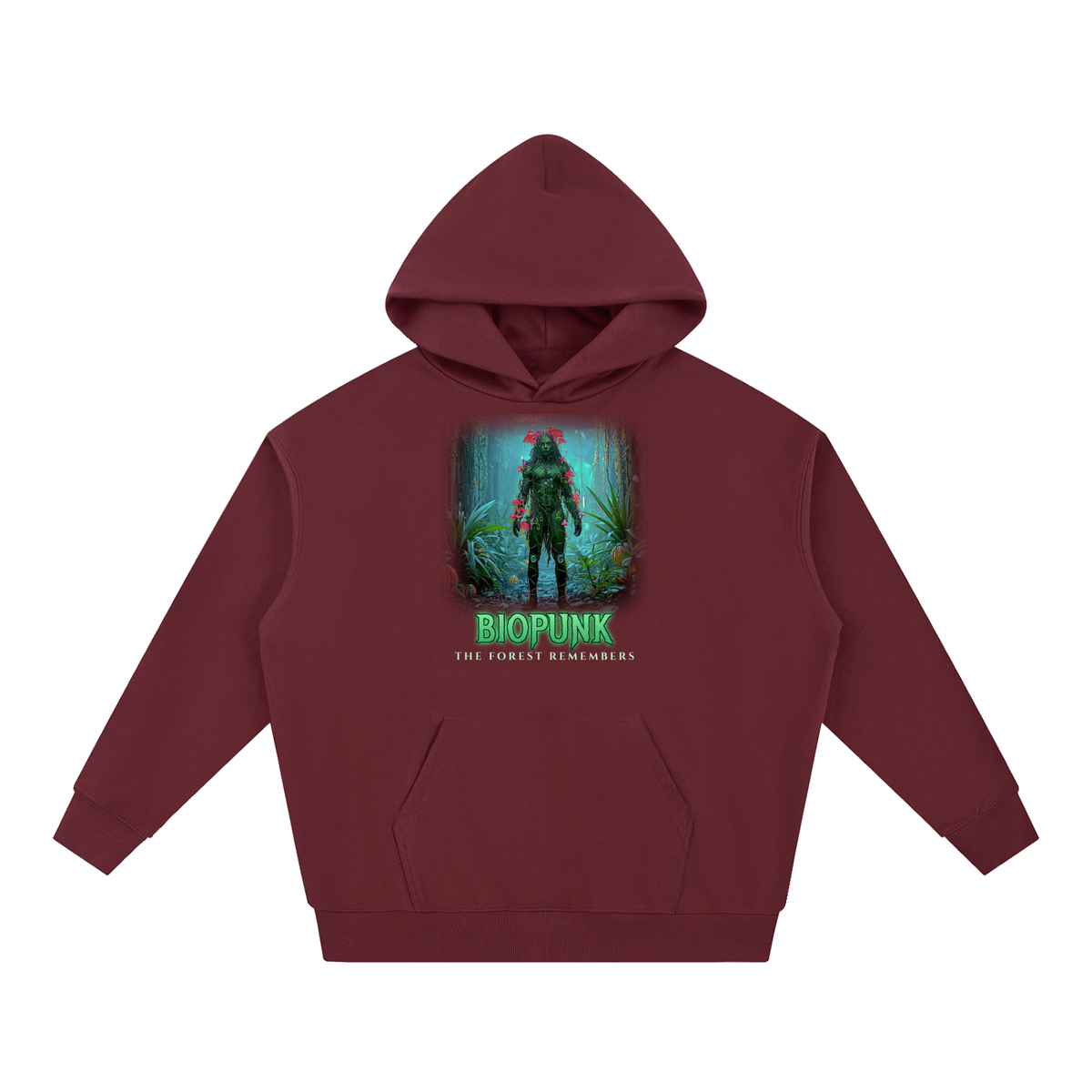 Biopunk Druid Hoodie | Forest Druid Sci-Fi Graphic Hoodie
