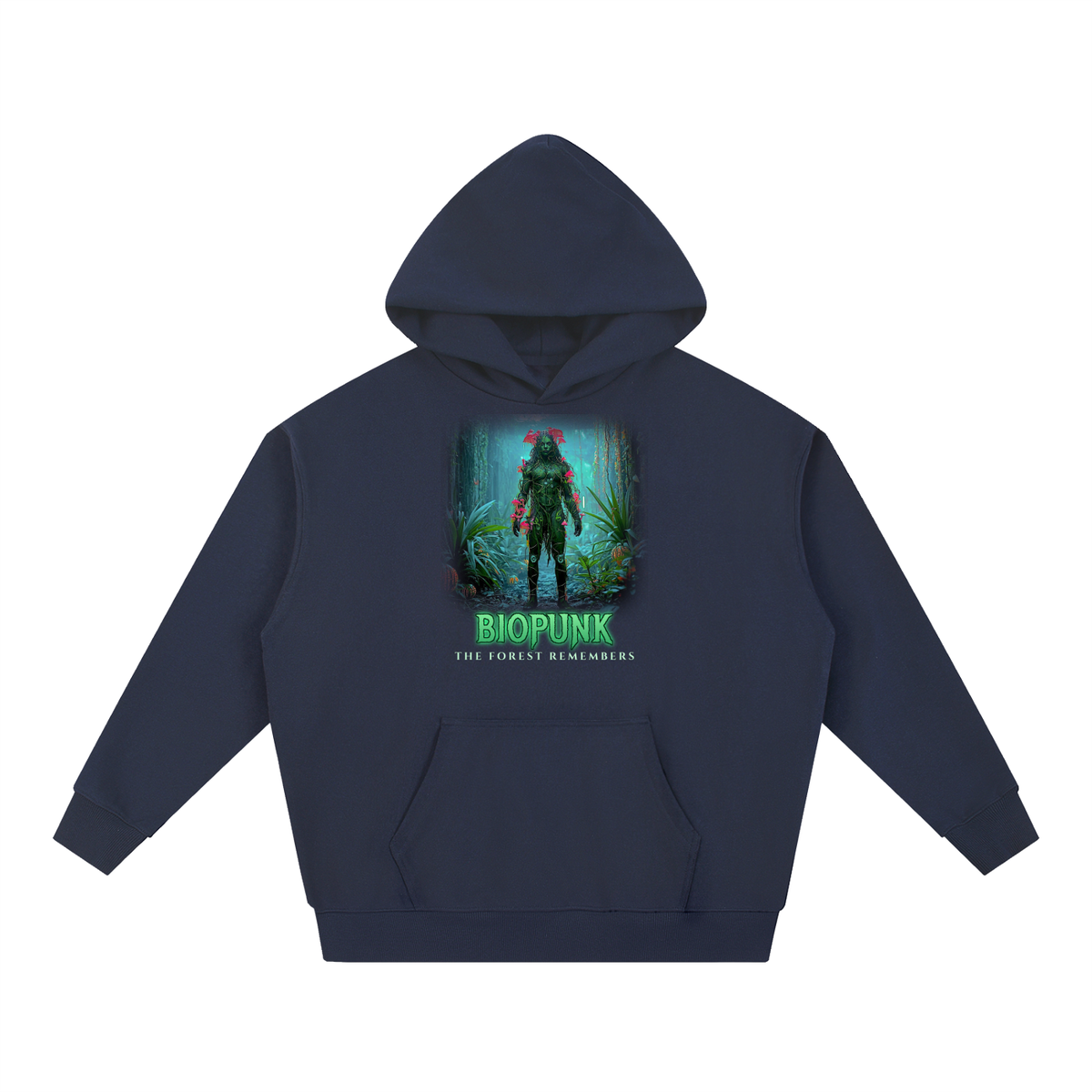 Biopunk Druid Hoodie | Forest Druid Sci-Fi Graphic Hoodie