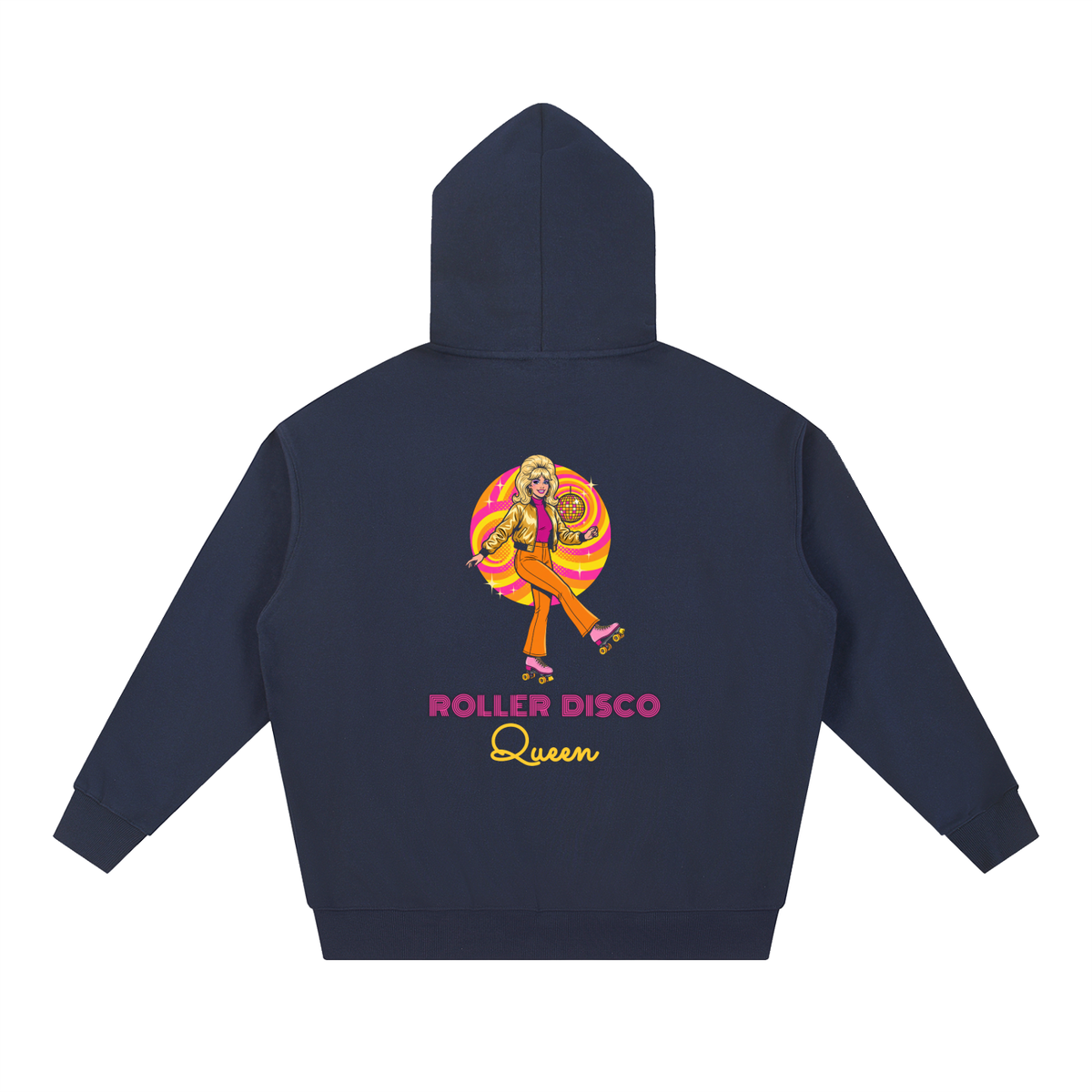 Roller Disco Queen Hoodie, Retro 70s Roller Skate Sweatshirt, Groovy Disco Skating Gift