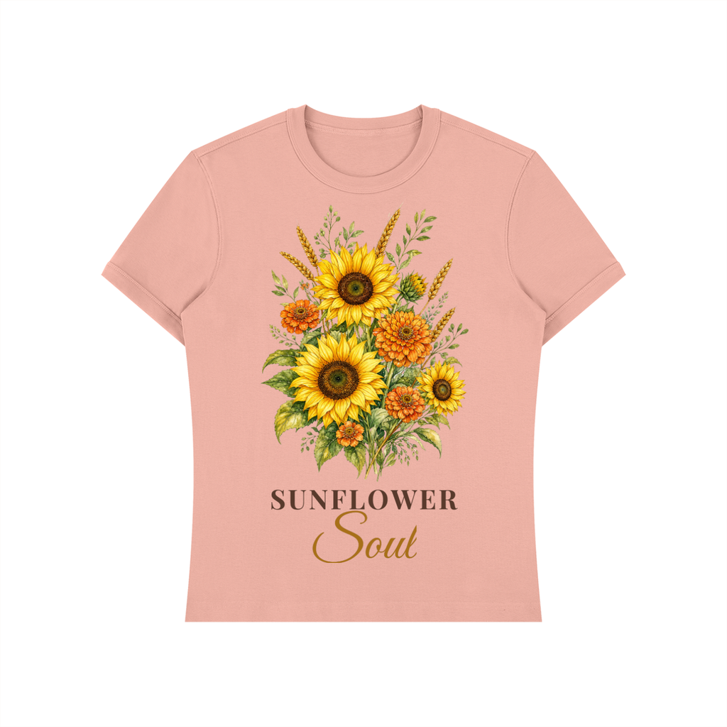 Sunflower Soul Shirt | Sunflower Bouquet Watercolor Graphic Tee for Women