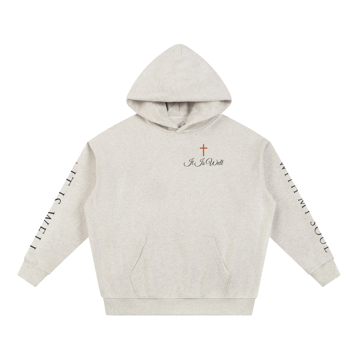 It Is Well With My Soul Hoodie | Vintage Hymn Wildflower Sweatshirt, Christian Botanical Faith Hoodie Gift