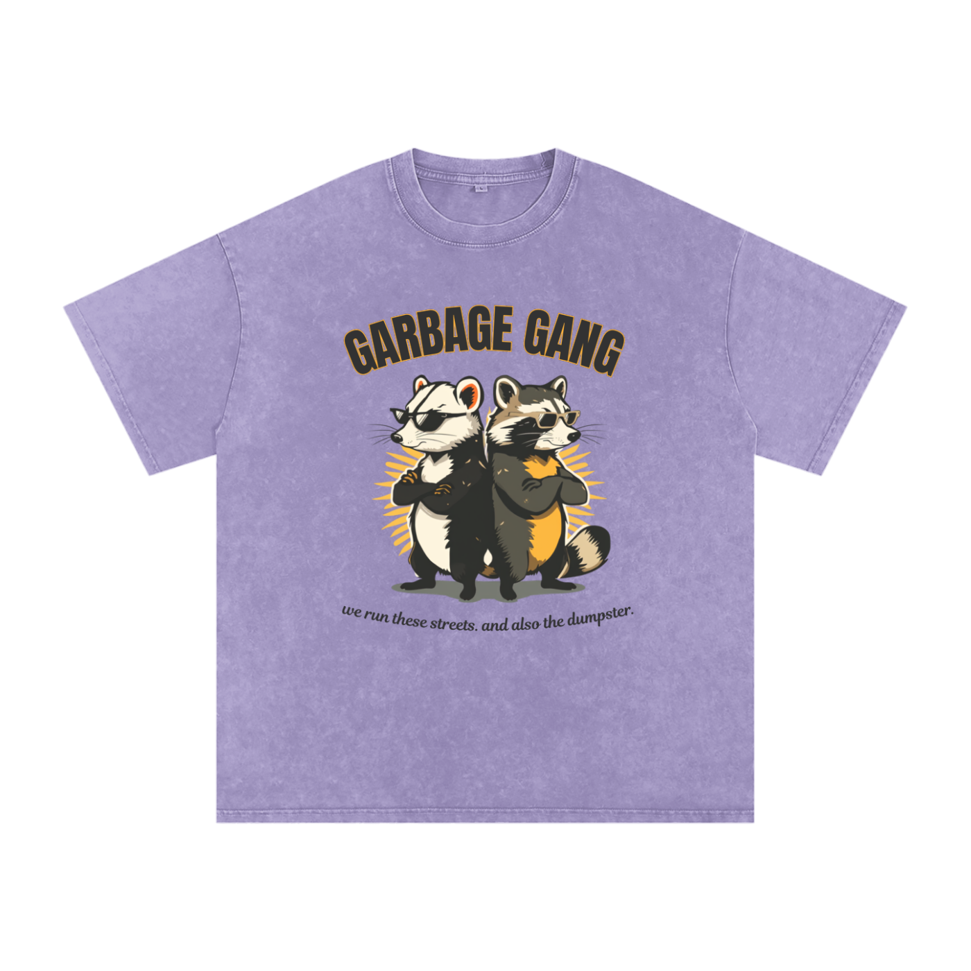 Garbage Gang | Raccoon Oversized Washed T-Shirt