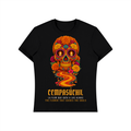 Cempasúchil T-Shirt | Marigold Sugar Skull Día de los Muertos Graphic Tee