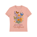 Stay Wild Wildflower Shirt | Lavender Poppy Butterfly Watercolor Graphic Tee for Women