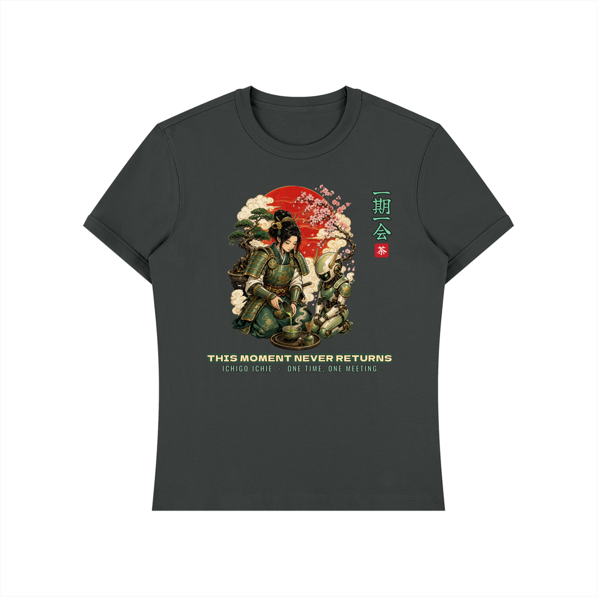 Ichigo Ichie T-Shirt | Samurai Tea Ceremony Mecha Japanese Graphic Tee