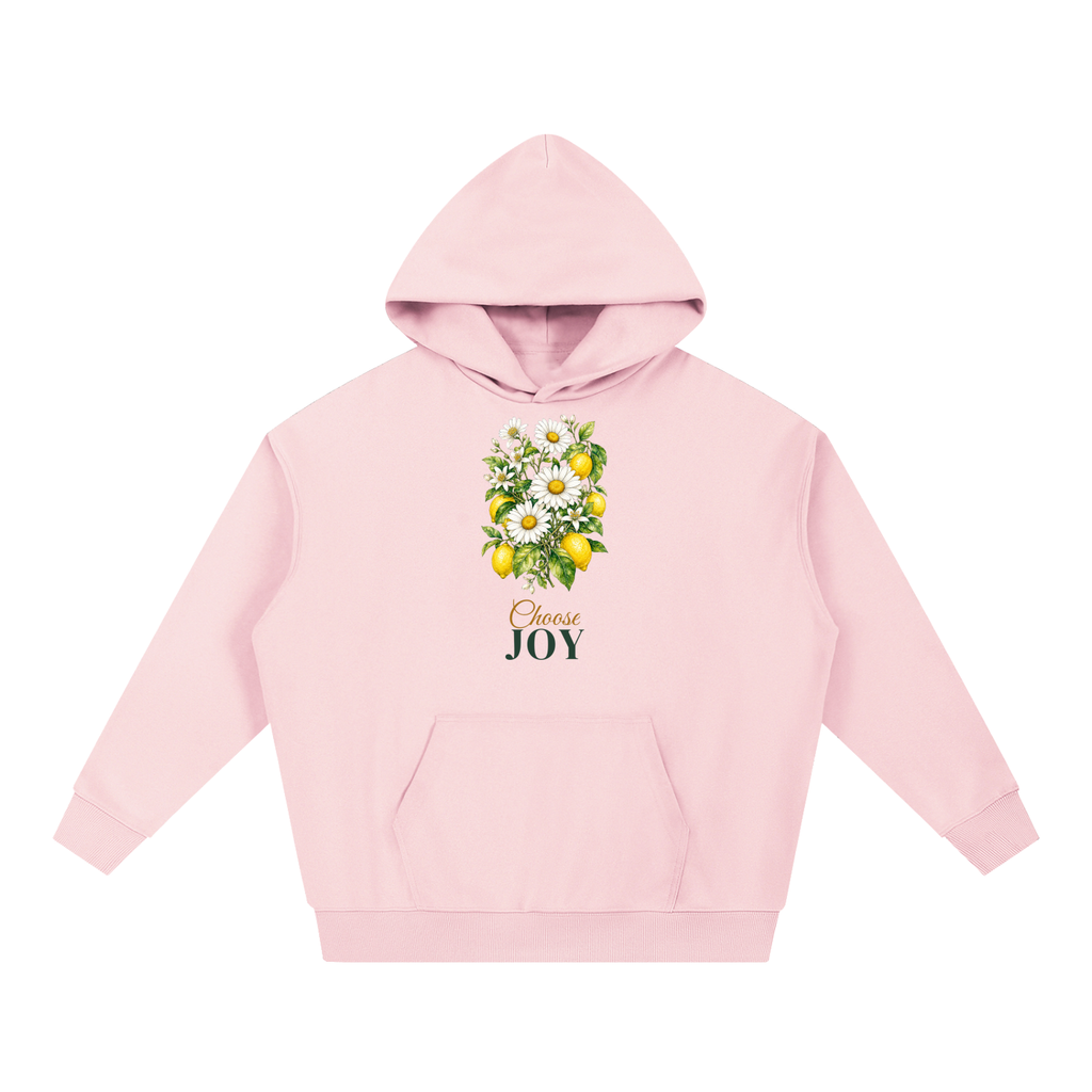 Choose Joy Hoodie | Daisy Lemon Watercolor Floral Sweatshirt for Women