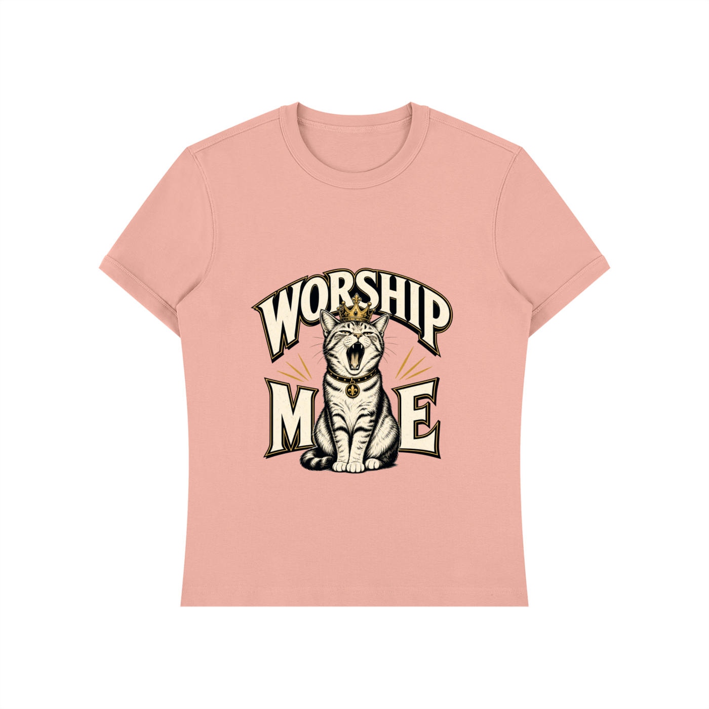 worship me cat Unisex Heavyweight Slim Fit T-Shirt