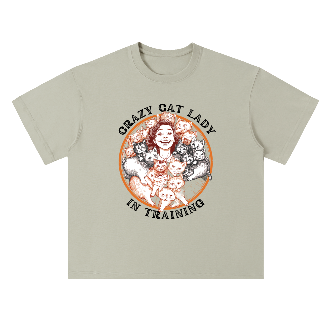 Crazy Cat Lady | Funny Cat Lover Heavyweight T-Shirt